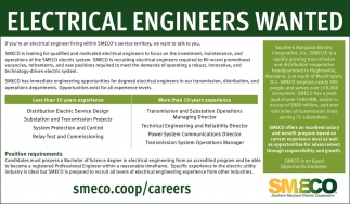 Electrical Engineers Wanted
