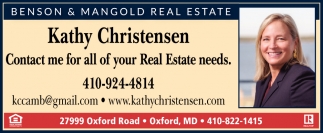 Contact Me for All Your Real Estate Needs