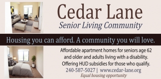 Housing You Can Afford. A Community You Will Love
