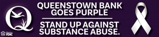 Queenstown Bank Goes Purple