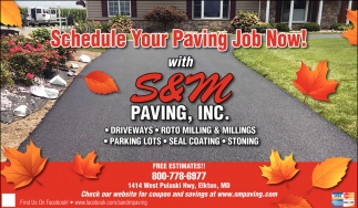 Schedule Your Paving Job Today!