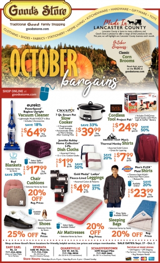 October Bargains
