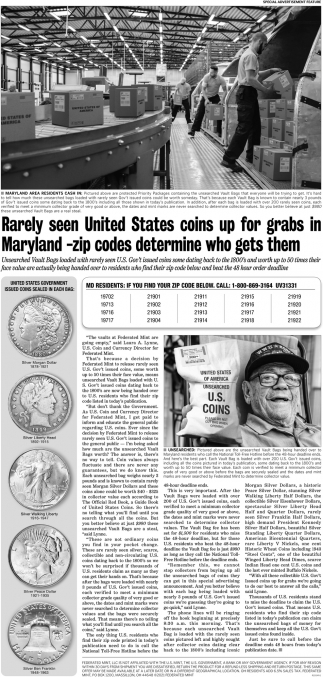 Rarely Seen United States Coins Up For Grabs In Maryland