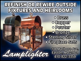 Refinish Or Rewire Outside Fixtures