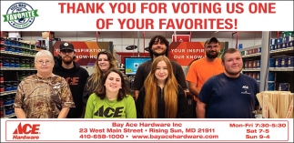Thank You For Voting Us One Of Your Favorites!