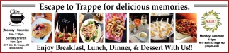 Escape To Trappe For a Great Dining Experience
