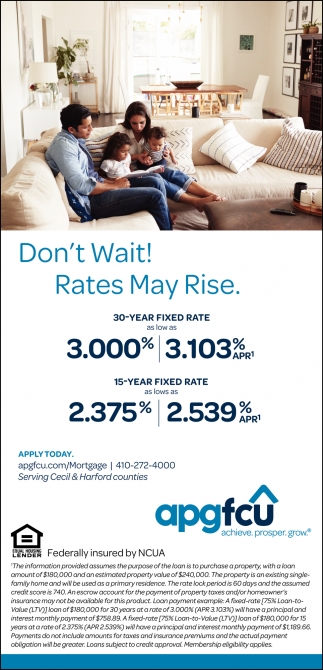 Don't Wait! Rates May Rise