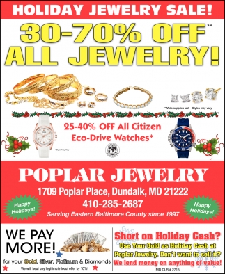 30-70% Off All Jewelry!