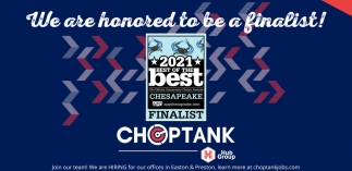 We Are Honored To Be A Finalist!