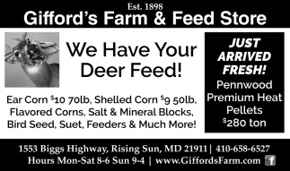 We Have Your Deer Feed!