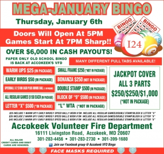 Mega-January Bingo