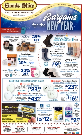 Bargains For The New Year