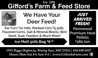 We Have Your Deer Feed!