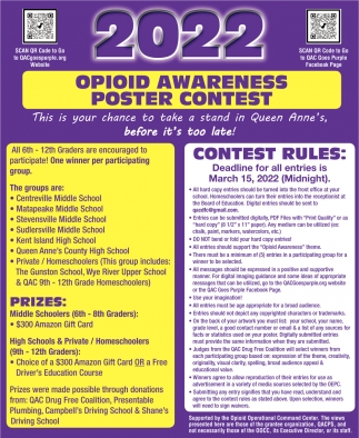 2022 Opioid Awareness Poster Contest
