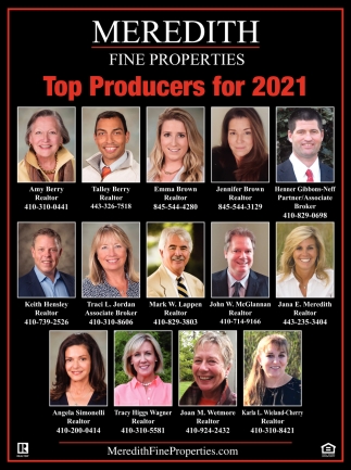 Top Producers for 2021