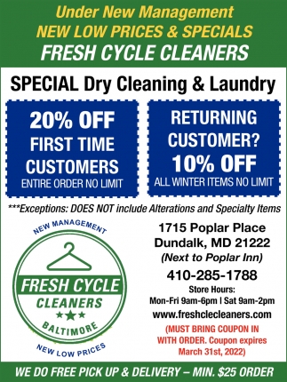 Special Dry Cleaning & Laundry