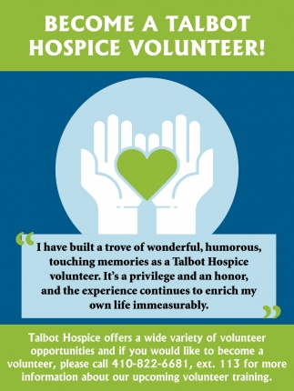 Become a Talbot Hospice Volunteer!