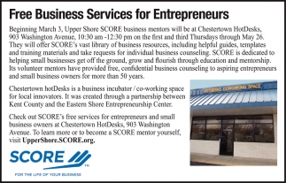 Free Business Services For Enterpreneurs