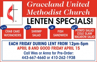 Lenten Specials!
