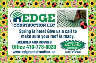 Spring Is Just Around the Corner! Give Us a Call to Make Sure Your Roof Is Ready