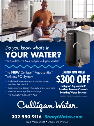For Water Your Way... Add Culligan!