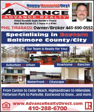 Specializing In Eastern Baltimore County/City