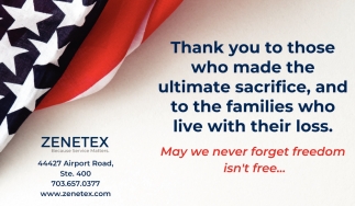 Thank You to Those Who Made the Ultimate Sacrifice