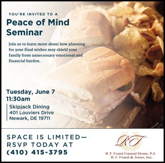 Peace of Mind Seminar