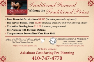 Traditional Funeral Without the Traditional Prices