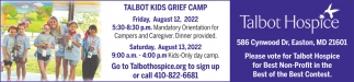 Talbot Kids Grief camp