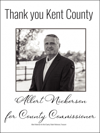 Albert Nickerson for County Commissioner