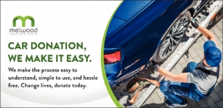 Car Donation, We Make It Easy