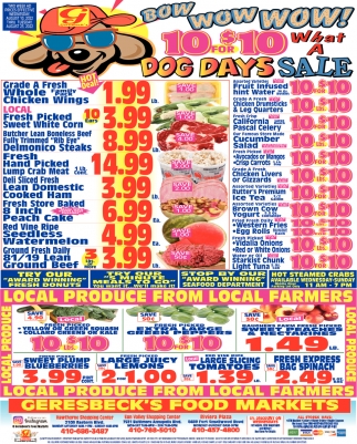 Dog Days Sale