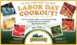 Labor Day Cookout!