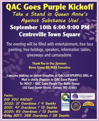 Take A Stand in Queen Anne's Against Substance Use