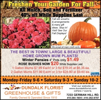 Freshen Your Garden for Fall