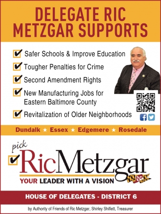 Delegate Ric Metzgar Supports