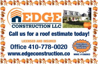 Call Us For a Roof Estimate Today