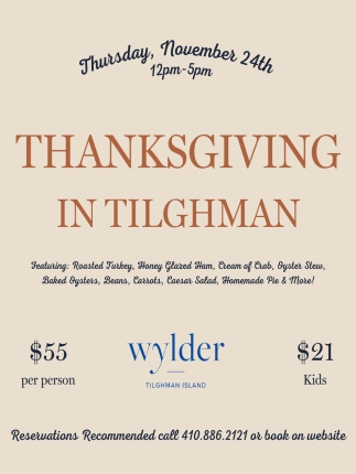 Thanksgiving In Tilghman