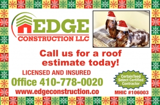 Call Us For a Roof Estimate Today!