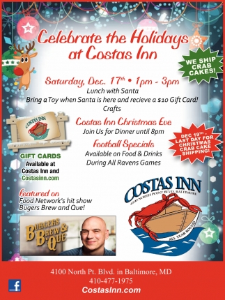 Celebrate The Holidays At Costas Inn
