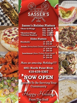 Sasser's Holiday Platters