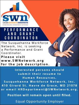 Performance and Grant Coordinator