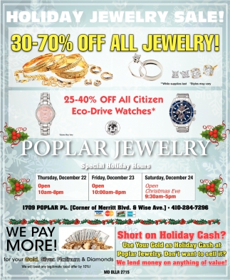 30-70% OFF All Jewelry!