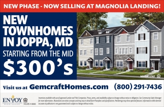 New Townhomes In Joppa, MD