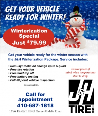 Get Your Vehicle Ready for Winter!