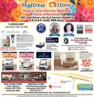 Stop In and Feel the Mattress Store Difference!