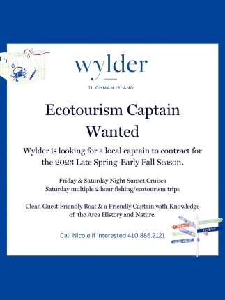 Ecotourism Captain Wanted