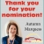 Thank You for Your Nomination!