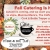 Fall Catering is Here!